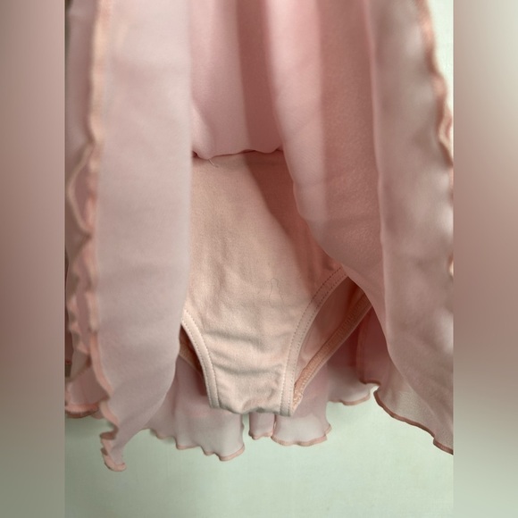 Capezio Flowy Dbl. Layer Skirt Tank Dress in Light  Pink Size S - Picture 5 of 11